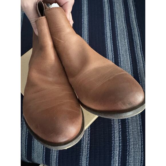 Lucky Brand Badhie Leather Ankle Cognac Boot Size 9 - Picture 2 of 14